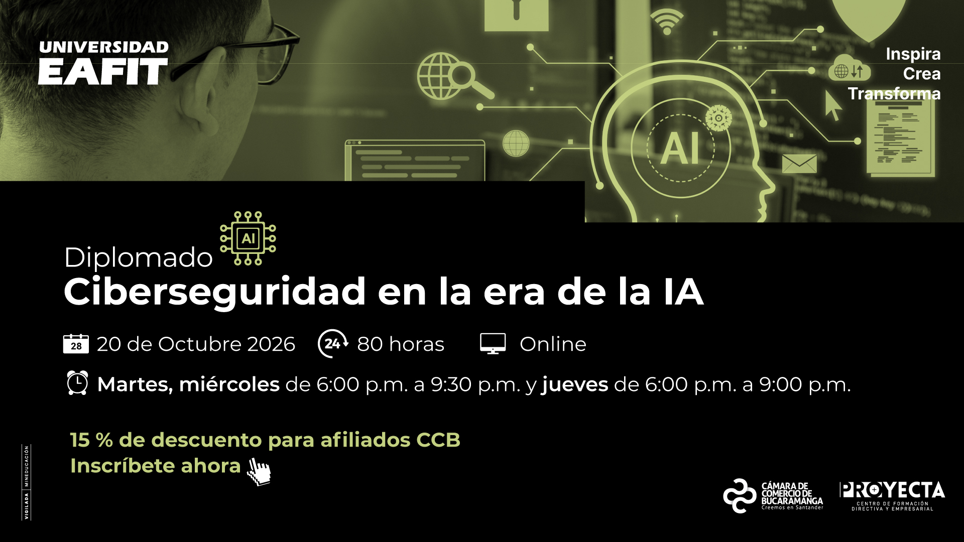 DIPLOMADO CIBESEGURIDAD EN LA ERA DE LA INTELIGENCIA ARTIFICIAL-  U. EAFIT