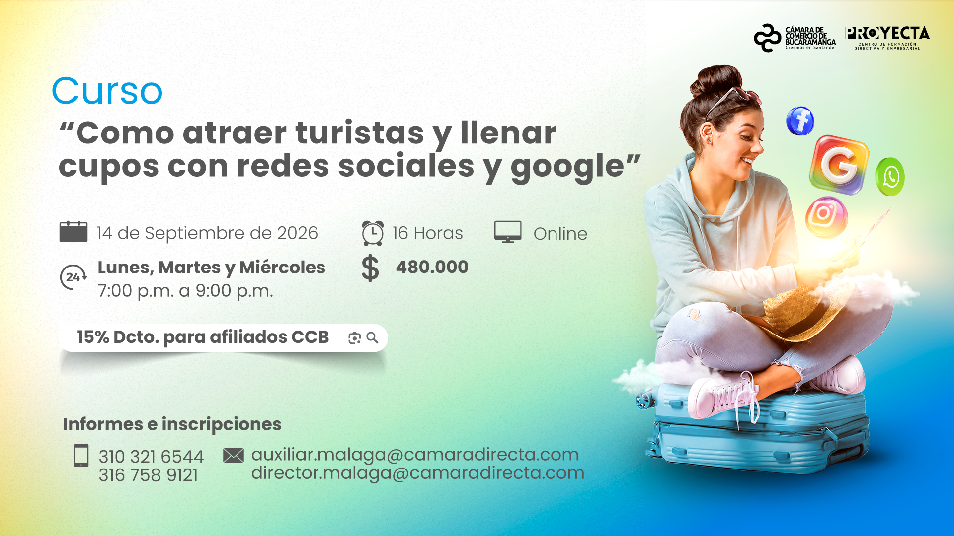 CURSO COMO ATRAER TURISTAS Y LLENAR CUPOS CON REDES SOCIALES Y GOOGLE