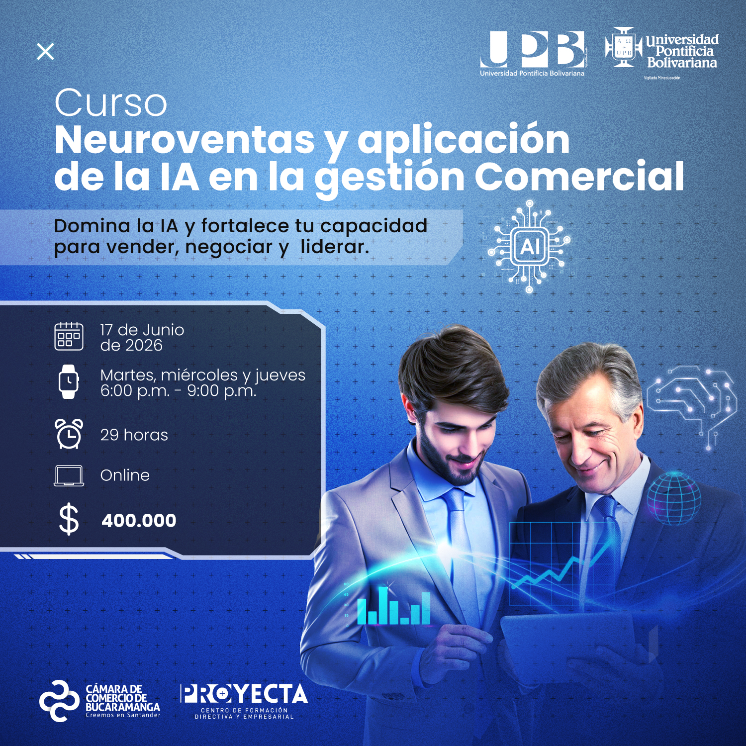 CURSO NEUROVENTAS Y APLICACI&Oacute;N DE LA IA EN LA GESTI&Oacute;N COMERCIAL- UPB
