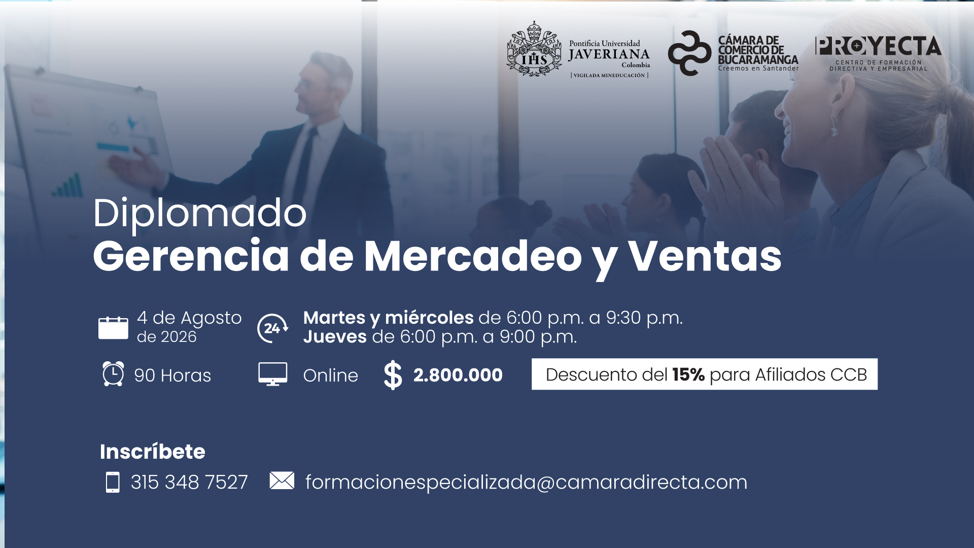 DIPLOMADO GERENCIA DE MERCADEO Y VENTAS-PONTIFICIA UNIVERSIDAD JAVERIANA