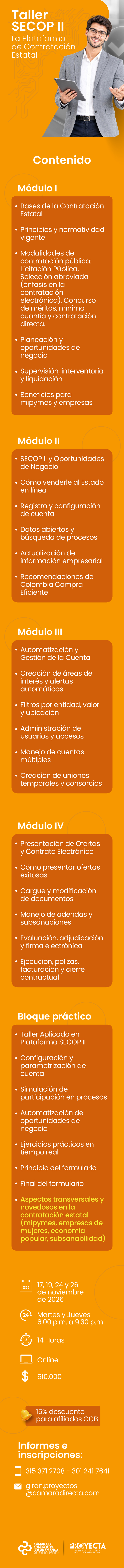 TALLER SECOP II LA PLATAFORMA DE CONTRATACION DEL ESTADO 