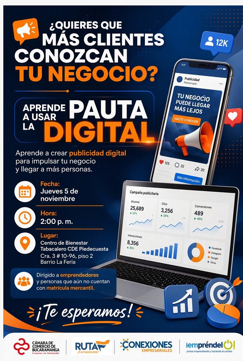 EMPRÉNDELO PIEDECUESTA - APRENDE A USAR LA PAUTA DIGITAL
