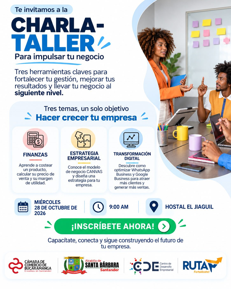 CHARLA TALLER Para impulsar tu negocio