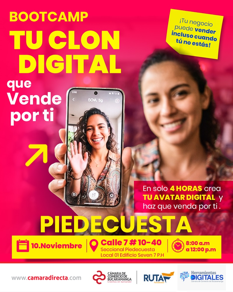 BOOTCAMP: TU CLON Digital que Vende por ti - Piedecuesta