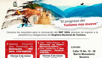 TALLER TEÓRICO-PRÁCTICO DE RENOVACIÓN DEL RNT 8 MARZO 2024 SOCORRO